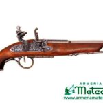 PISTOLA DE CHISPA COLONIAL SIGLO XVIII. PLATA VIEJA