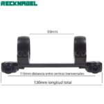 MONTURA RECKNAGEL DESMONTABLE MERKEL HELIX ANILLAS - Imagen 2